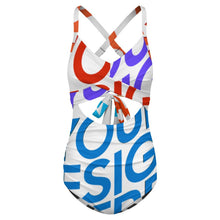 Lade das Bild in den Galerie-Viewer, Multi-Image-Druck Damen / Frauen One-piece Swimsuit Bauchnabelfreier Badeanzug SDSYY002 mit Foto selbst gestalten und bedrucken