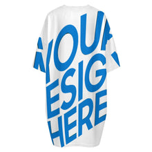 Lade das Bild in den Galerie-Viewer, Einzelbild-Design Damen/Frauen Plüsch T-Shirt Pyjama in Großen Größen LM475 mit Foto Design Motiv Text selbst gestalten und bedrucken