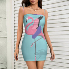 Lade das Bild in den Galerie-Viewer, Damen Trägerkleid mit Foto | Figurbetontes Kleid aus Milchseide