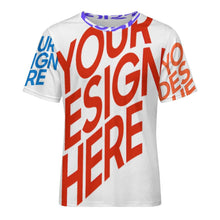 Lade das Bild in den Galerie-Viewer, Multi-Image-Design Damen / Herren T-Shirt mit Volldruck NT mit Foto Design Motiv Text selbst gestalten und bedrucken (Simple Design)