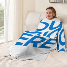 Lade das Bild in den Galerie-Viewer, Einzelbild-Design Unisex Langarm Plüschiger bequemer Wickelmantel Pyjama LYQ129 mit Fotos Muster Text Logo selbst gestalten und bedrucken