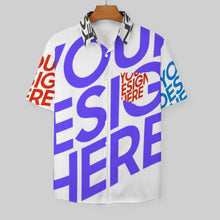 Lade das Bild in den Galerie-Viewer, Herren Kurzarmhemd mit Revers und Taschen B339 mit Fotos Muster Text Logo selbst gestalten und bedrucken