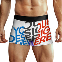 Lade das Bild in den Galerie-Viewer, Multi-Image-Druck NS6005002 Herren Unterhose / Männer Boxershort High Waist und mit breitem Elastikbündchen mit Fotos Muster Text Logo selbst gestalten und bedrucken