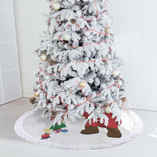 Lade das Bild in den Galerie-Viewer, Weihnachtsbaumdecke mit Quasten | Dein Foto als Fundament des Festes