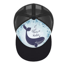 Lade das Bild in den Galerie-Viewer, Trucker Snapback selbst gestalten | Flat Brim Cap mit Netz bedrucken