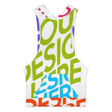 Lade das Bild in den Galerie-Viewer, Multi-Image-Design Damen / Frauen Tank Top mit Kapuze und Taschen BX07 mit Foto Design Motiv Text selbst gestalten und bedrucken (Simple Design)