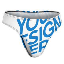 Lade das Bild in den Galerie-Viewer, Einzelbilddruck Eisseiden T-back Tanga Unterhosen Unterwäsche NZ207 Damen / Frauen mit Fotos Muster Text selbst gestalten und bedrucken