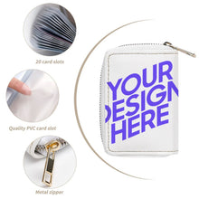 Lade das Bild in den Galerie-Viewer, Multi-Image-Design Geldbörsen / Geldbeutel Kartentasche aus Leder mit Foto selbst gestalten und bedrucken