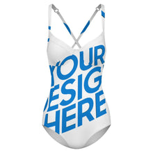 Lade das Bild in den Galerie-Viewer, Einzelbilddruck Damen / Frauen One-piece Swimsuit Badeanzug SDSYY001 mit Fotos Muster Text Logo selbst gestalten und bedrucken