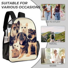Lade das Bild in den Galerie-Viewer, Transparentes PVC Rucksack-Set 3-teilig – individuell bedruckbar mit eigenem Motiv