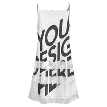 Lade das Bild in den Galerie-Viewer, Multi-Image-Druck Damen / Frauen Unterkleid mit Spitzenbesatz SDS2520 mit Fotos Muster Text Logo selbst gestalten und bedrucken