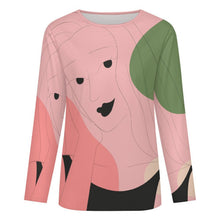 Lade das Bild in den Galerie-Viewer, Langarmshirt Damen mit Rundhalsausschnitt – individuell bedruckbar
