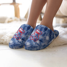 Lade das Bild in den Galerie-Viewer, Hausschuhe Damen Personalisiert | Rutschfest & Warm | Flannel-Druck