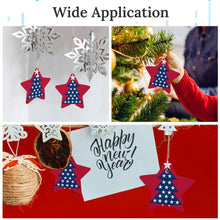 Lade das Bild in den Galerie-Viewer, Personalisierbarer Weihnachtsstern aus Keramik | Dein Wunsch als Foto-Anhänger