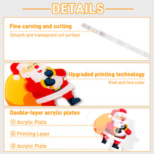 Lade das Bild in den Galerie-Viewer, Acryl Weihnachtsschmuck (gleiches Bild) mit Foto Text selbst gestalten und bedrucken