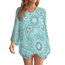 Lade das Bild in den Galerie-Viewer, Damen Chiffon Bluse Transparent | Strand Tunika & Cover Up | S-5XL