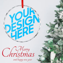 Lade das Bild in den Galerie-Viewer, Runder Anhänger aus Glas mit Foto Text selbst gestalten und bedrucken