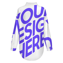 Lade das Bild in den Galerie-Viewer, Einzelbilddruck Damen / Frauen Hemd mit überschnittenen Schultern LM554 mit Foto Design Motiv Text selbst gestalten und bedrucken