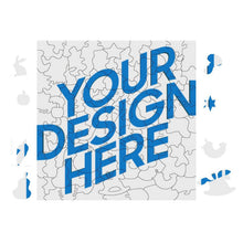 Lade das Bild in den Galerie-Viewer, Quadratisches unregelmäßiges Holzpuzzles JJ0533029 mit Fotos Muster Text selbst gestalten und bedrucken