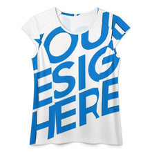 Lade das Bild in den Galerie-Viewer, Schnelltrocknendes Damen / Frauen Sport T-Shirt mit halblangen Ärmeln MWL547 mit Fotos Muster Text Logo selbst gestalten und bedrucken