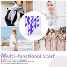 Lade das Bild in den Galerie-Viewer, Schal mit Fransen mit Foto Text selbst gestalten und bedrucken