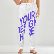 Lade das Bild in den Galerie-Viewer, Herren / Männer Plüschiger lockerer Zuhause Pyjamahose LM217 (Vorder und Rückenteil gestaltbar) mit Foto Design Motiv Text selbst gestalten und bedrucken