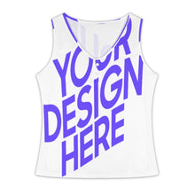 Lade das Bild in den Galerie-Viewer, Einzelbild Design Damen / Frauen Tank Top V-Ausschnitt Knopf Weste ZBX mit Foto Design Motiv Text selbst gestalten und bedrucken (Simple Design)