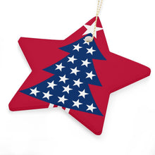 Lade das Bild in den Galerie-Viewer, Personalisierbarer Weihnachtsstern aus Keramik | Dein Wunsch als Foto-Anhänger