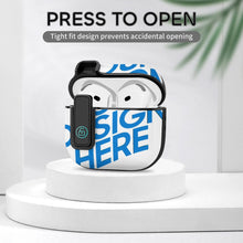 Lade das Bild in den Galerie-Viewer, Voll Druck Apple AirPods 4 Kopfhörer Hülle Schutzhülle Case Cover (Schnalle mit schwarzem Rand) mit Fotos Muster Text Logo selbst gestalten und bedrucken