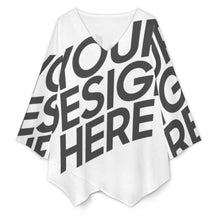 Lade das Bild in den Galerie-Viewer, Einzelbild-Design Damen / Frauen Top aus Leinenimitat mit V-Ausschnitt BZL mit Foto Design Motiv Text selbst gestalten und bedrucken (Simple Design)