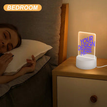 Lade das Bild in den Galerie-Viewer, Nachtlicht aus Acryl (Sockel aus Kunststoff) selbst gestalten und bedrucken