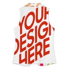 Lade das Bild in den Galerie-Viewer, Multi-Image-Design Damen / Frauen Anzugweste A22K mit Foto Design Motiv Text selbst gestalten und bedrucken (Simple Design)
