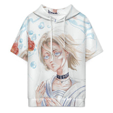 Lade das Bild in den Galerie-Viewer, Herren Kurzarm Hoodie personalisieren | Air-Layer Kapuzenpullover