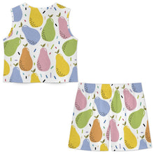 Lade das Bild in den Galerie-Viewer, Damen Lounge-Set in Leinenoptik mit Shorts und Taschen – Zweiteiliger Sommer-Schlafanzug personalisierbar