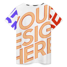 Lade das Bild in den Galerie-Viewer, Multi-Image-Design Damen / Frauen Kurzarm T-Shirt YXV mit Foto Design Motiv Text selbst gestalten und bedrucken (Simple Design)