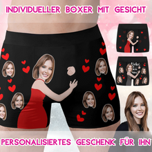Lade das Bild in den Galerie-Viewer, Multi-Image-Druck Männer / Herren Badeshort Badehose Boxerbadehose mit Fotos Muster Text Logo selbst gestalten und bedrucken
