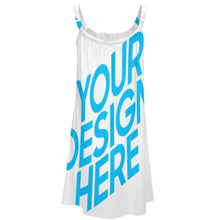 Lade das Bild in den Galerie-Viewer, Ärmelloses Kleid Trägerkleid für Damen Frauen mit Foto Text selbst gestalten und bedrucken