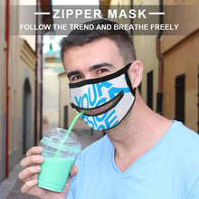 Lade das Bild in den Galerie-Viewer, Waschbare Maske mit Reißverschluss Erwachsene AllOver Druck selbst gestalten und bedrucken