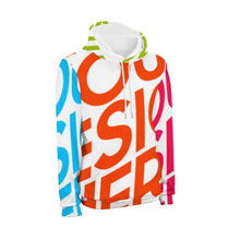 Lade das Bild in den Galerie-Viewer, Multi-Image-Druck Männer / Herren Full Print Kapuzenpullover Hoodie Set Trainingsanzug 2-tlg Streetwear Jogginganzug 4T03 mit Fotos Muster Text Logo selbst gestalten und bedrucken