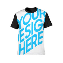 Lade das Bild in den Galerie-Viewer, Vorderseite Print Frontprint Rundhalsshirt Kurzarm Tshirt für Herren mit Fotos Muster Text Logo selbst gestalten und bedrucken
