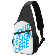 Lade das Bild in den Galerie-Viewer, Schultertasche Umhängetasche A002 Sling Bag Rucksack Crossbody Rucksack Brusttasche mit Foto / Text selbst gestalten und bedrucken