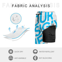 Lade das Bild in den Galerie-Viewer, 2023 New Einzelbild-Design Herren Bademode Badehose Funktion Kompression Schnelltrocknende Beachshorts Männer mit Fotos Muster Text Logo selbst gestalten und bedrucken