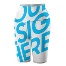 Lade das Bild in den Galerie-Viewer, 1/2 Yoga Hose Sporthose Kurz Tights Y10B Für Damen / Frauen Selbst Gestalten Und Bedrucken