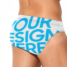 Lade das Bild in den Galerie-Viewer, Einzelbilddruck Herrenslips Kurze Enge Männer Badehose Badeshorts in klassischer Form NK05 mit Foto Muster Text selbst gestalten und bedrucken