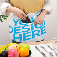 Lade das Bild in den Galerie-Viewer, Halblange Schürze Bistroschürze mit Taschen selbst gestalten und bedrucken