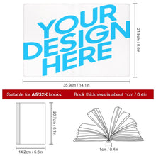 Lade das Bild in den Galerie-Viewer, Buchhülle Notizbuch Hülle aus PU Leder selbst gestalten und bedrucken