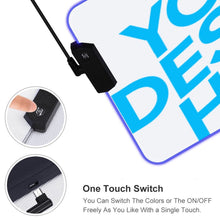 Lade das Bild in den Galerie-Viewer, Leuchtende Schreibtischunterlage Tischmatte Mauspad mit Fotos Muster Text Logo selbst gestalten und bedrucken