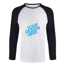Lade das Bild in den Galerie-Viewer, Ärmel Raglan T-Shirt lang mit vollem Arm Herren selbst gestalten und bedrucken