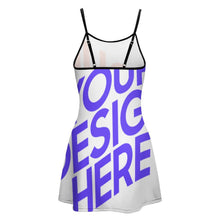 Lade das Bild in den Galerie-Viewer, Multi-Image-Druck Damen / Frauen Sportliches Freizeitkleid Sommer-Kleid Mode-Kleid NZ049 mit Fotos Muster Text Logo selbst gestalten und bedrucken