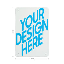 Lade das Bild in den Galerie-Viewer, Eisenblech vertikale Platte Metallschild Blechschilder Deko Schild mit Spruch Wand- und Türdeko selbst gestalten und bedrucken